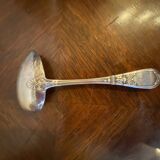 Porridge spoon silver plated goldwork felix freres floral decoration