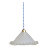 Vintage glass pendant lamp
