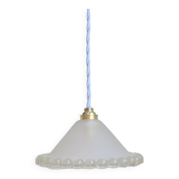 Vintage glass pendant lamp
