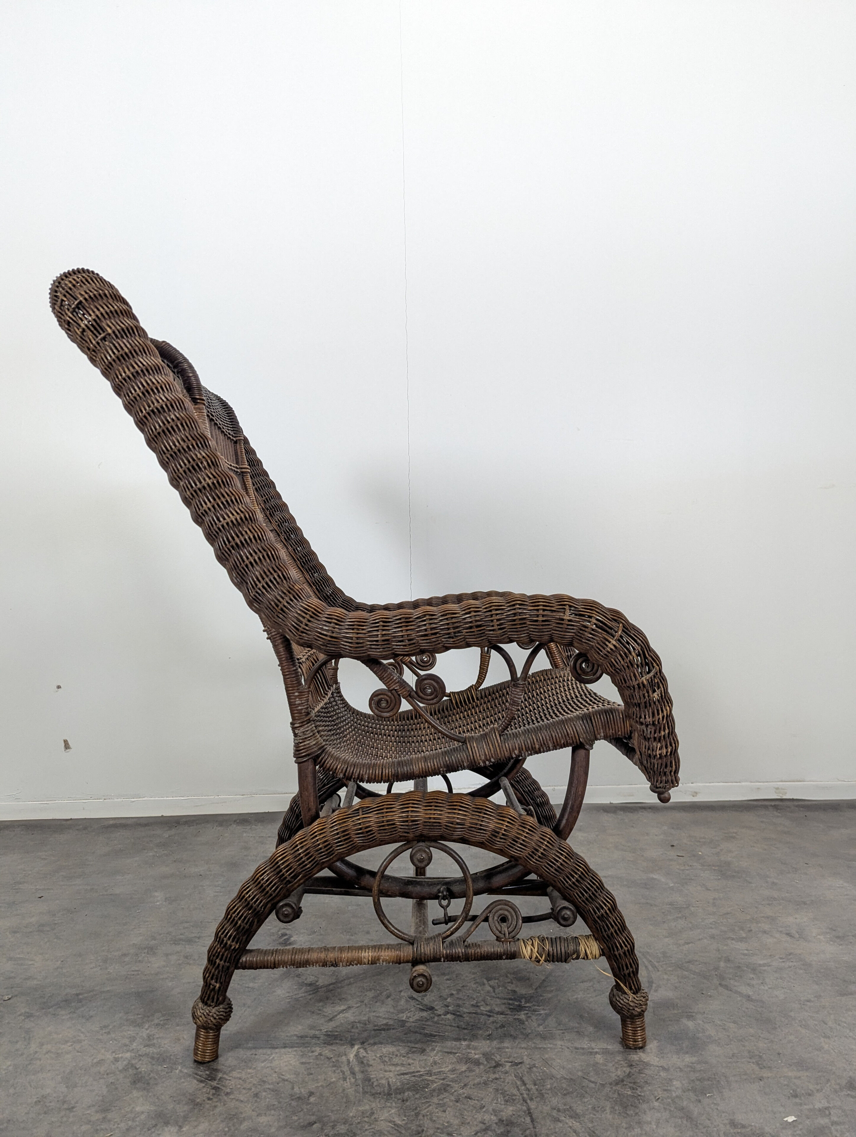 Rattan rocking chair
