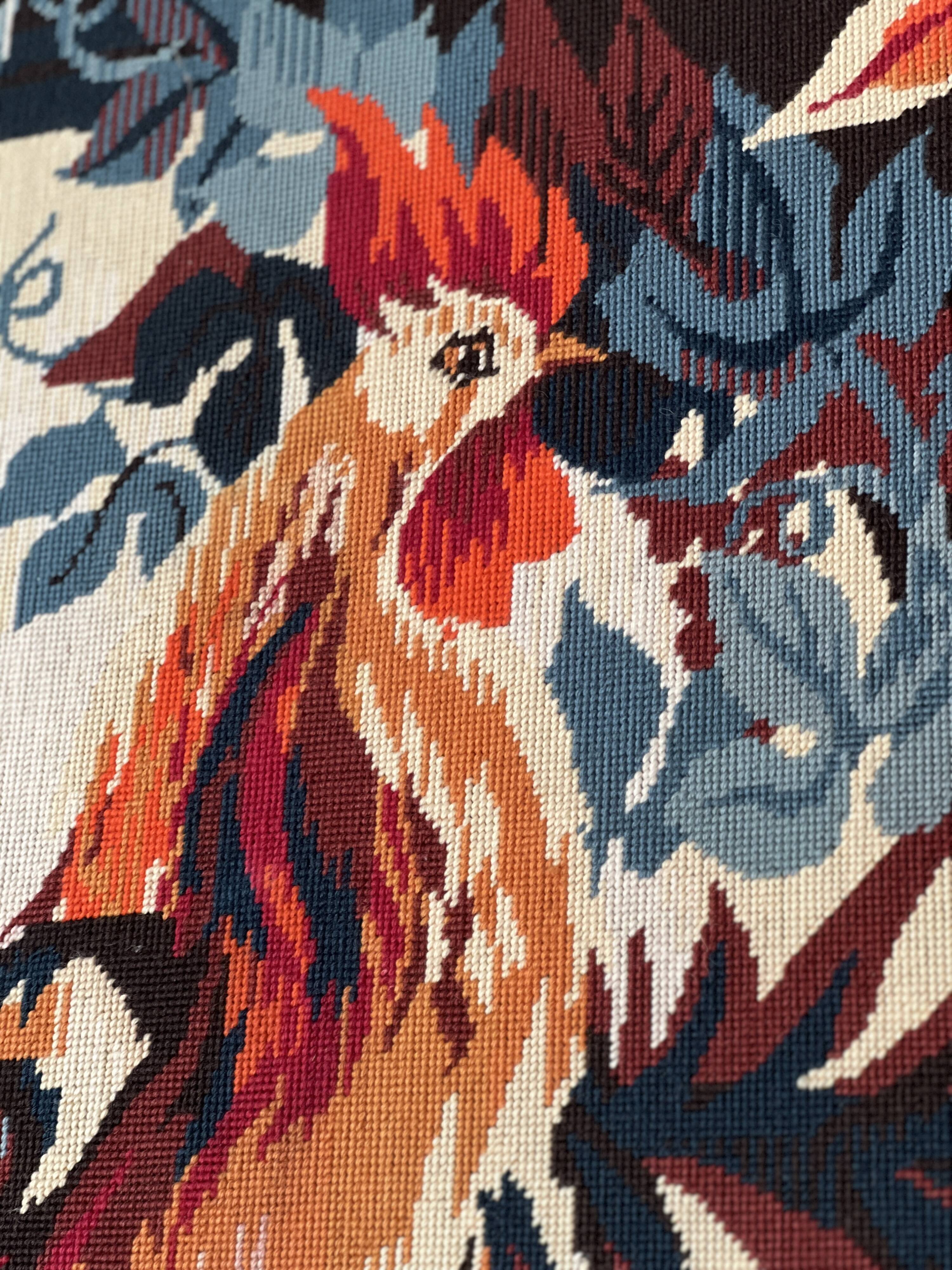 Tapestry on frame by Hervé Lelong