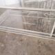 80s plexiglass hi-fi furniture shelf