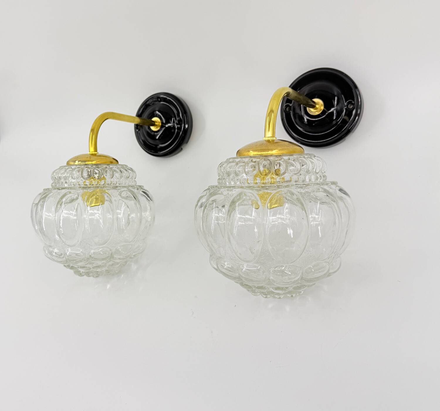 Paire d'appliques Bubble vintage