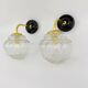 Paire d'appliques Bubble vintage