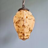Art Deco marbled opaline pendant light, 1920s-30s