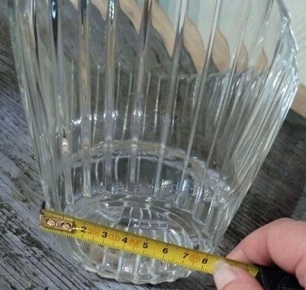 Crystal vase of Arques of the Eventail colection, Art Deco