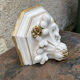 Gold wall lamp console