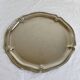 Vintage silver-plated serving tray - Bistro style
