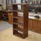 Studded faux leather shelf