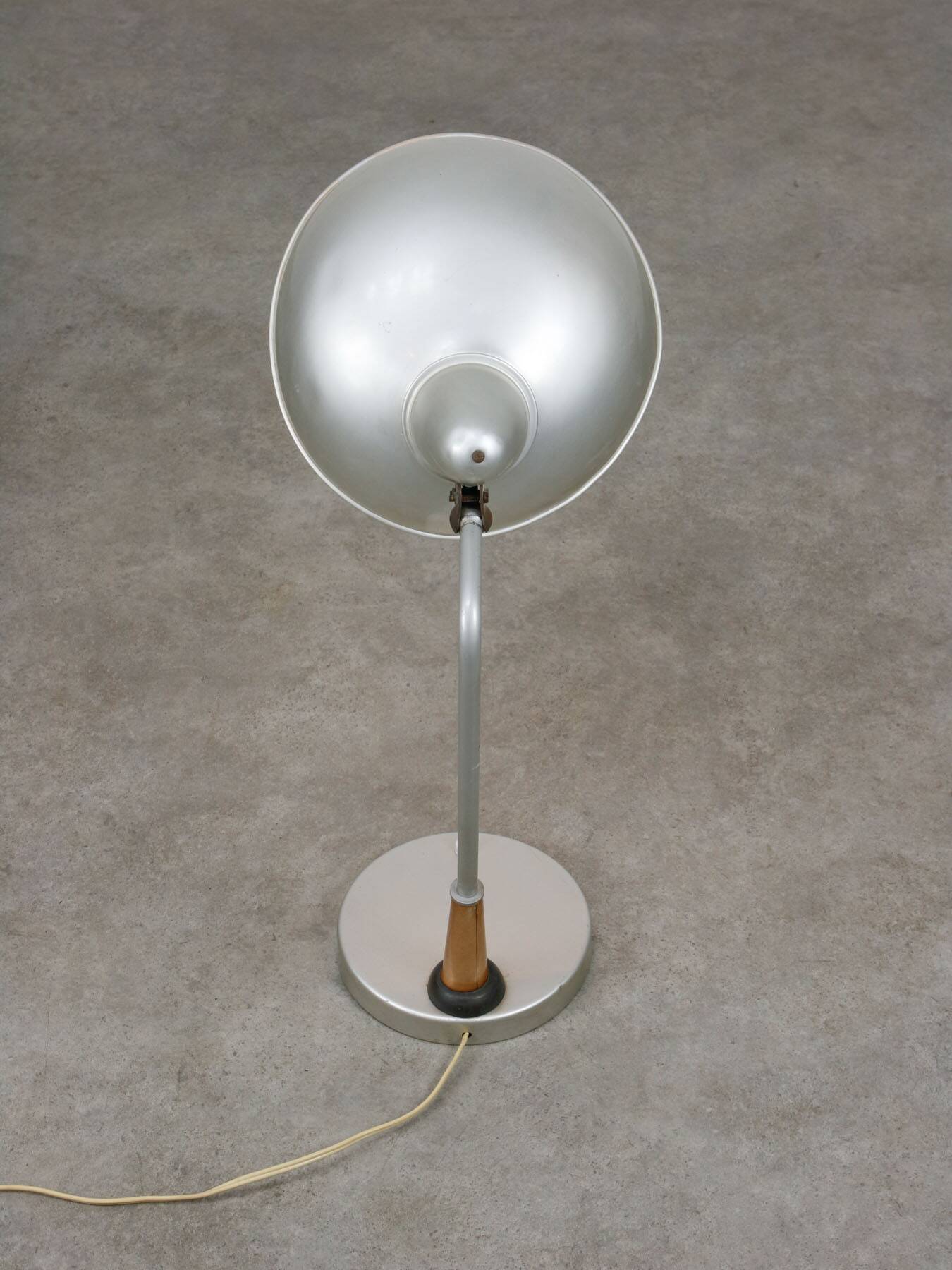 Mid-Century Italian Table Lamp in Aluminium and Copper