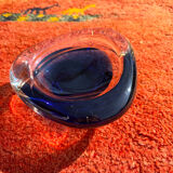 Vintage 60s/70s Murano Sommerso Ashtray Bowl Glass