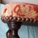 Wooden and fabric footrest