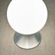Lampe boule Space age en verre sablé blanc, France vers 1970