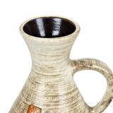 West germany vase dumler breiden red beige collector's item 21cm