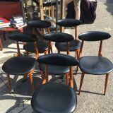 Set of 6 chairs model "Unicorn" Baumann