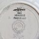 6 antique flat plates made of ironstone from Sarreguemines - Armelle model