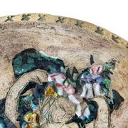 Helen Mai Important Dish In Terracotta And Glazed Porcelain Female Nude