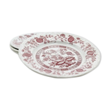 set of 4 plates royal art pottery onion blu