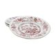 set of 4 plates royal art pottery onion blu