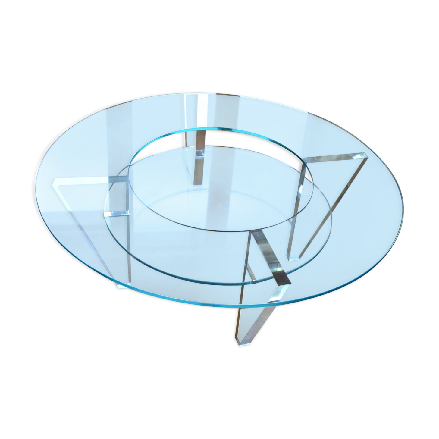 Two Tier Glass Coffee Table