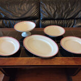 5 Serving dishes KG Lunéville pink