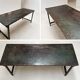 Old industrial military table