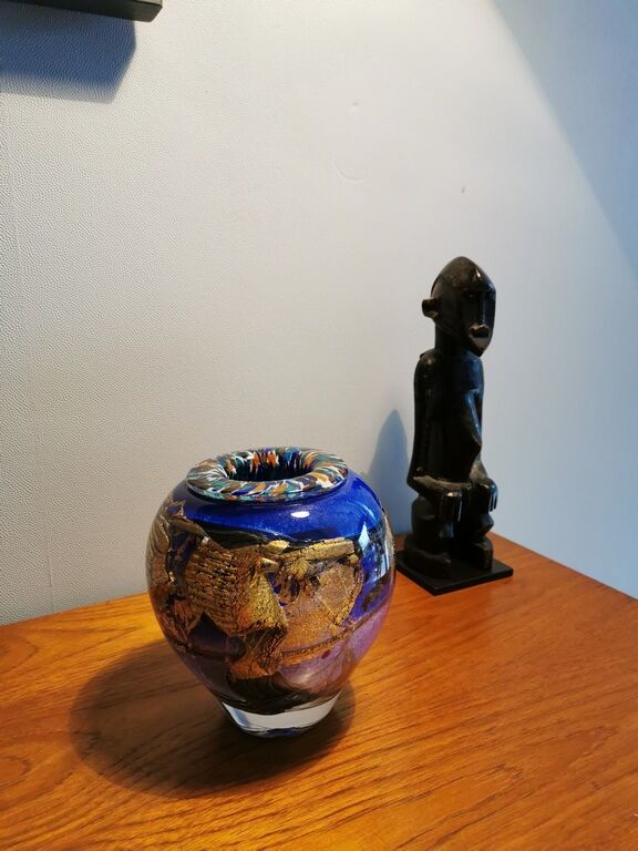 Blown glass vase by Jean Claude NOVARO