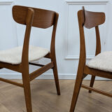 6 Scandinavian teak chairs