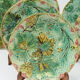 Series of 8 plates made of sarreguemines earthenware