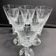 6 glasses on foot with water or wine