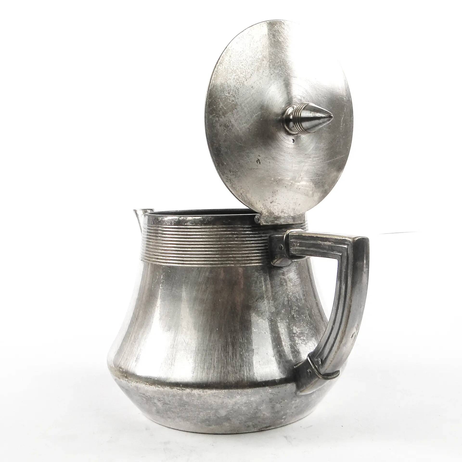 Art Nouveau silver-plated brass teapot, WMF, Germany, early 20th century