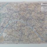 Plan of the Paris metro in 1920