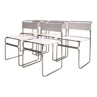 5 Libellula chairs, design Giovanni Carini, Planula edition, 1970
