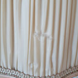 Bedside lamp, table, cherub in gilded brass