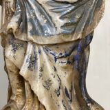 Vierge à l’enfant en albâtre, trace importante de polychromie, Flandre XVIème siècle