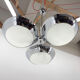 Rare Chrome-Plated Functionalist Chandelier by Zukov, 1940s