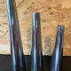 Trio of aluminum candle holders year 90