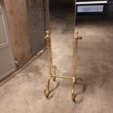 MIROIR  EN LAITON VINTAGE 70'S