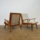 Set of two mid century easy chairs