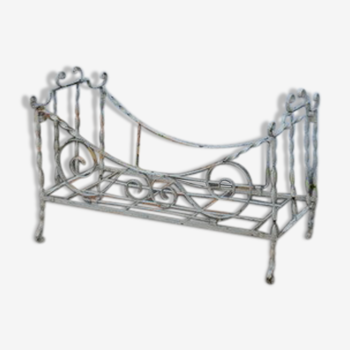 Wrought iron doll bed