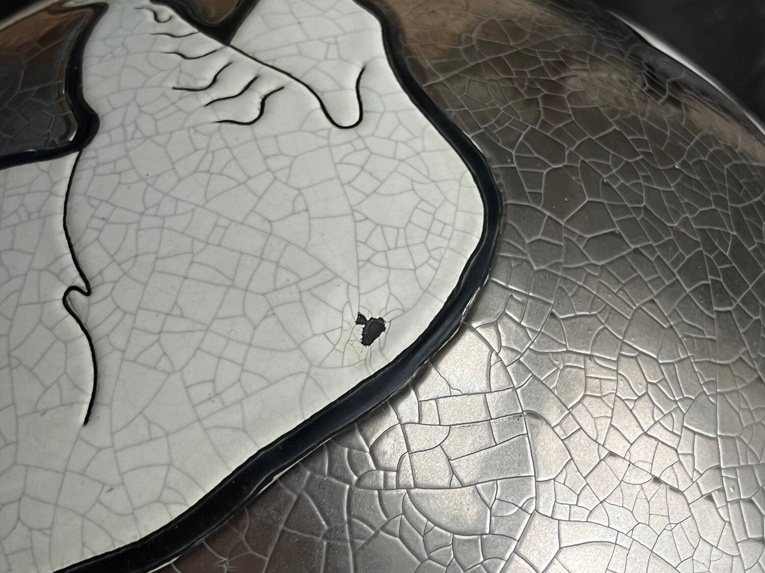 Rare Longwy bear vase