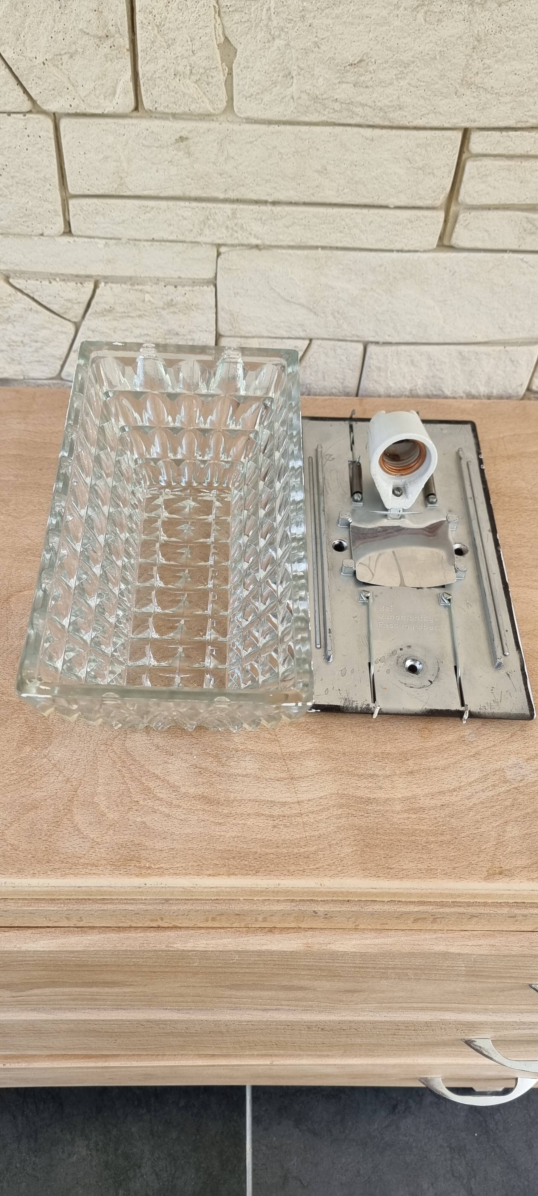 Old glass ceiling light from the 60s.