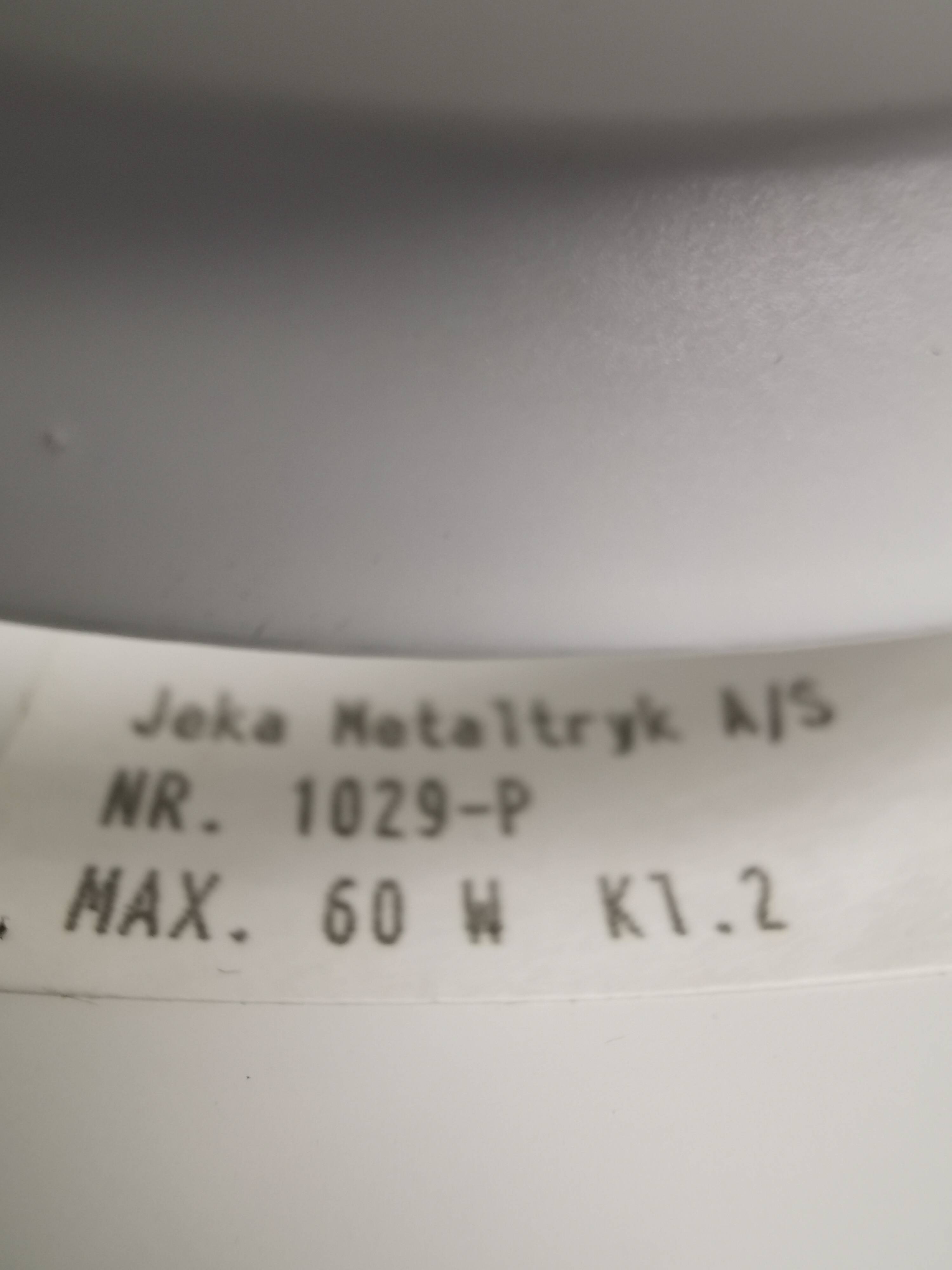 Danish hanging lamp from the 1980s, manufactured by Jeka, model 1029-P.