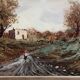 Favelli Flavio: Oil painting on panel "animated landscape"