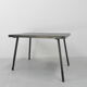 Brutalist coffee table with slate top
