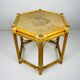 Vintage Italian rattan coffee table, 1960s.