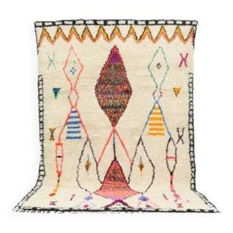 Handmade wool Berber rug 292 x 182 cm