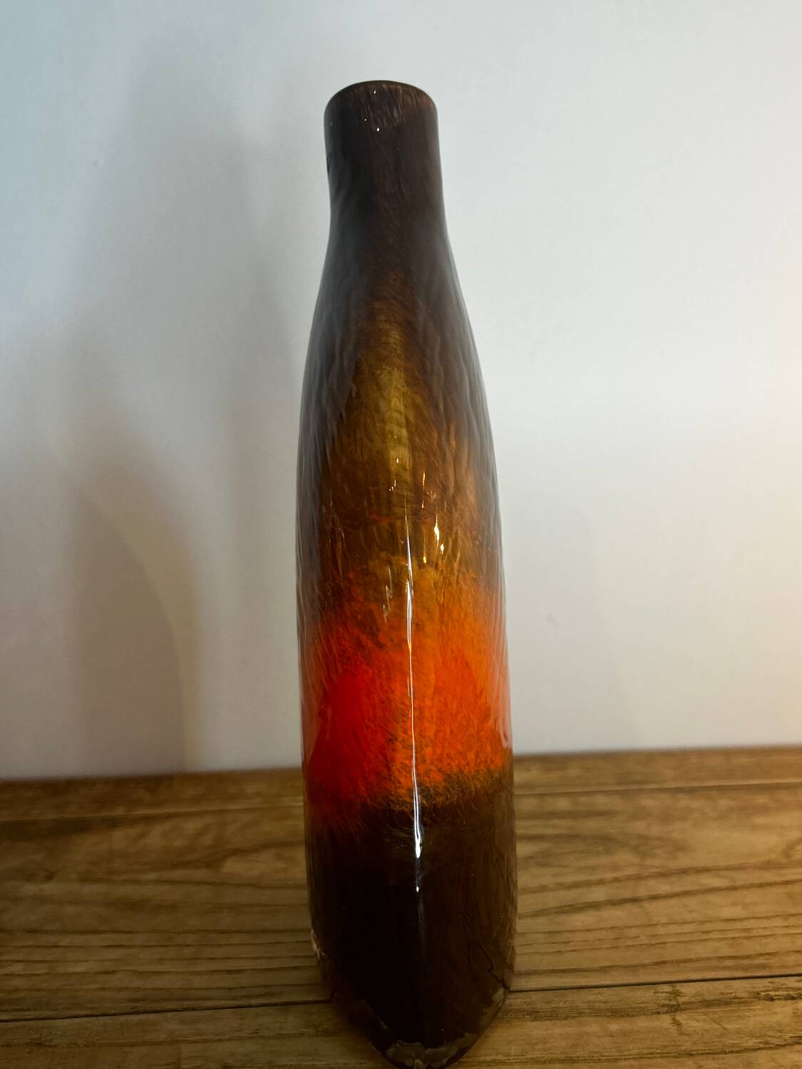 Paire de vases verre soufflé