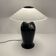 Lampe de table Murano N&B de 1980'