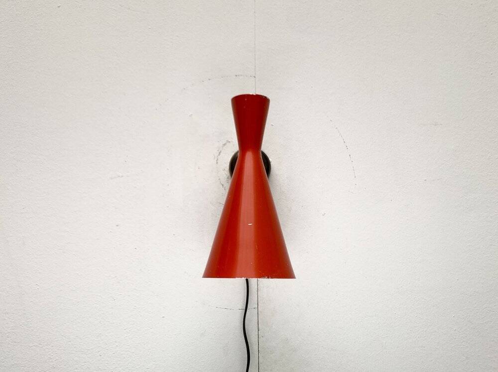 Mid-Century Diabolo Wall Lamps, 1960s, Set of 2